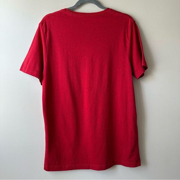 Coca Cola Men's Cotton Poly Speckle Logo Casual Streetwear Red T-Shirt Size L - Picture 3 of 7